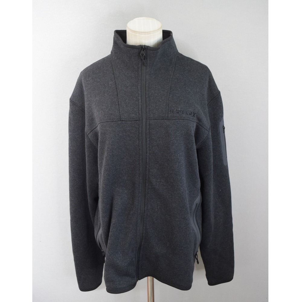 Arcteryx Covert Cardigan XL Charcoal Full Zip Fleece Jacket Gorpcore Roblox LOGO